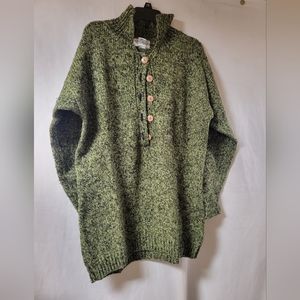 Reference Point Quarter‎ Button Sweater Size Small Acrylic wool Blend